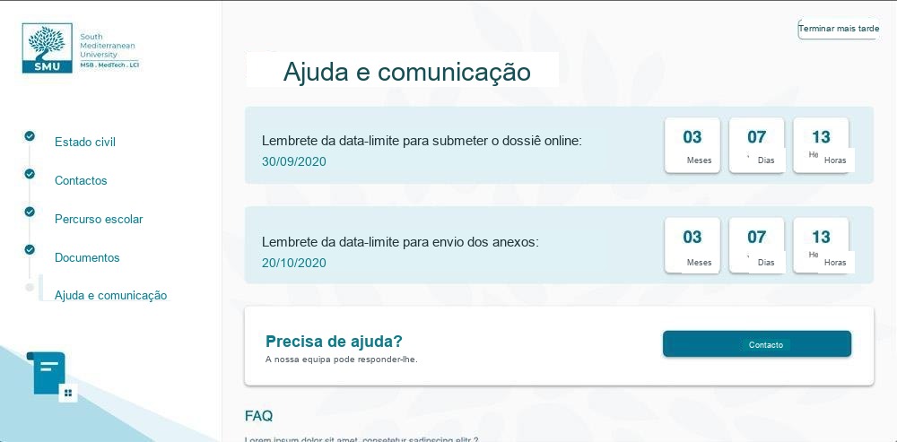 Exemplo de formulário de inscrição da Konosys para escolha de formação